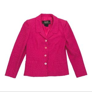ESCADA Vintage Pink Fuschia Classic Blazer Jacket